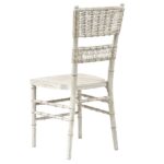 Cadeira Itália Patina Dourado(a) Encosto Palha