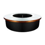 Balcão/Bar Meia Lua para Revestir com Tampo Espelho e Borda de 10cm em Madeira