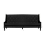 Sofá Viviane Veludo Inca Preto