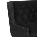 Sofá Viviane Veludo Inca Preto