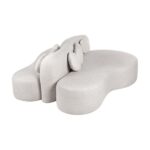 Sofá Orgânico Linho Bege - Completo