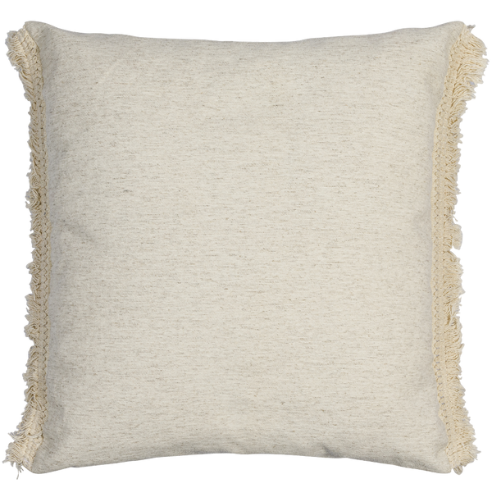 Almofada Linho Cru com Franjas Laterais
