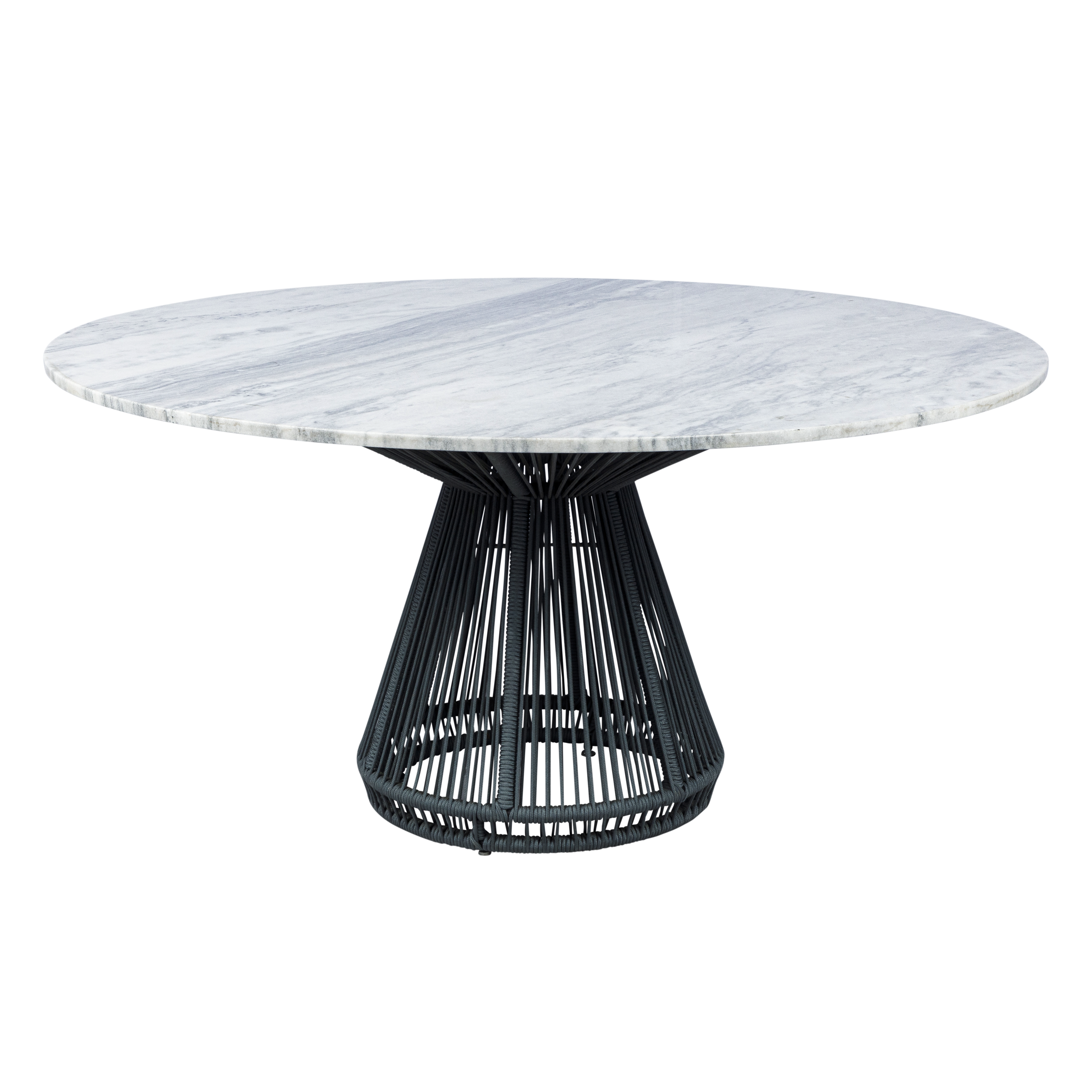 Tampo Mármore Mesclado Branco com Cinza com Base Grace Cinza