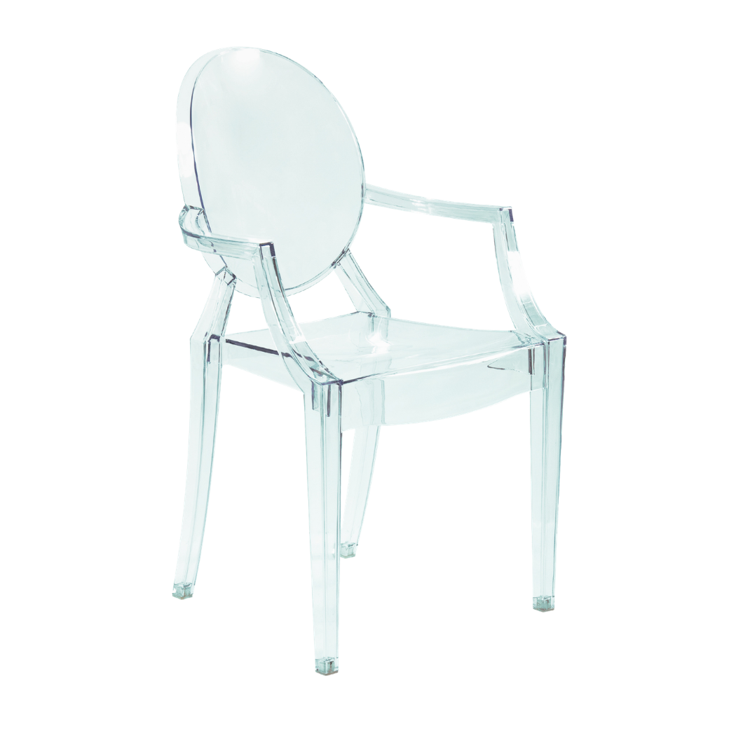 Cadeira Louis Ghost Cristal com Braço