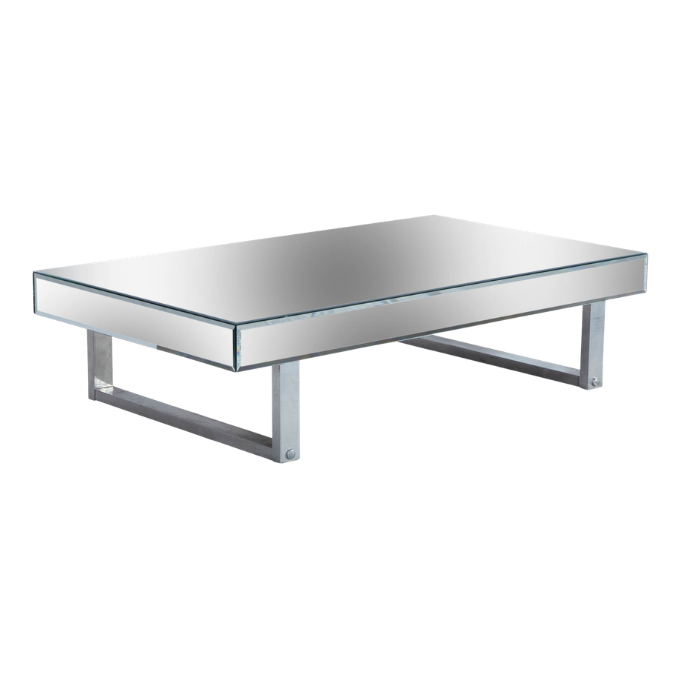 Mesa Espelho Cristal Centro