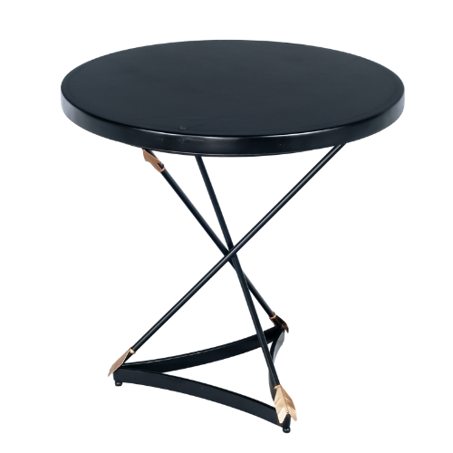 Mesa Flecha com Tampo Laca Preta