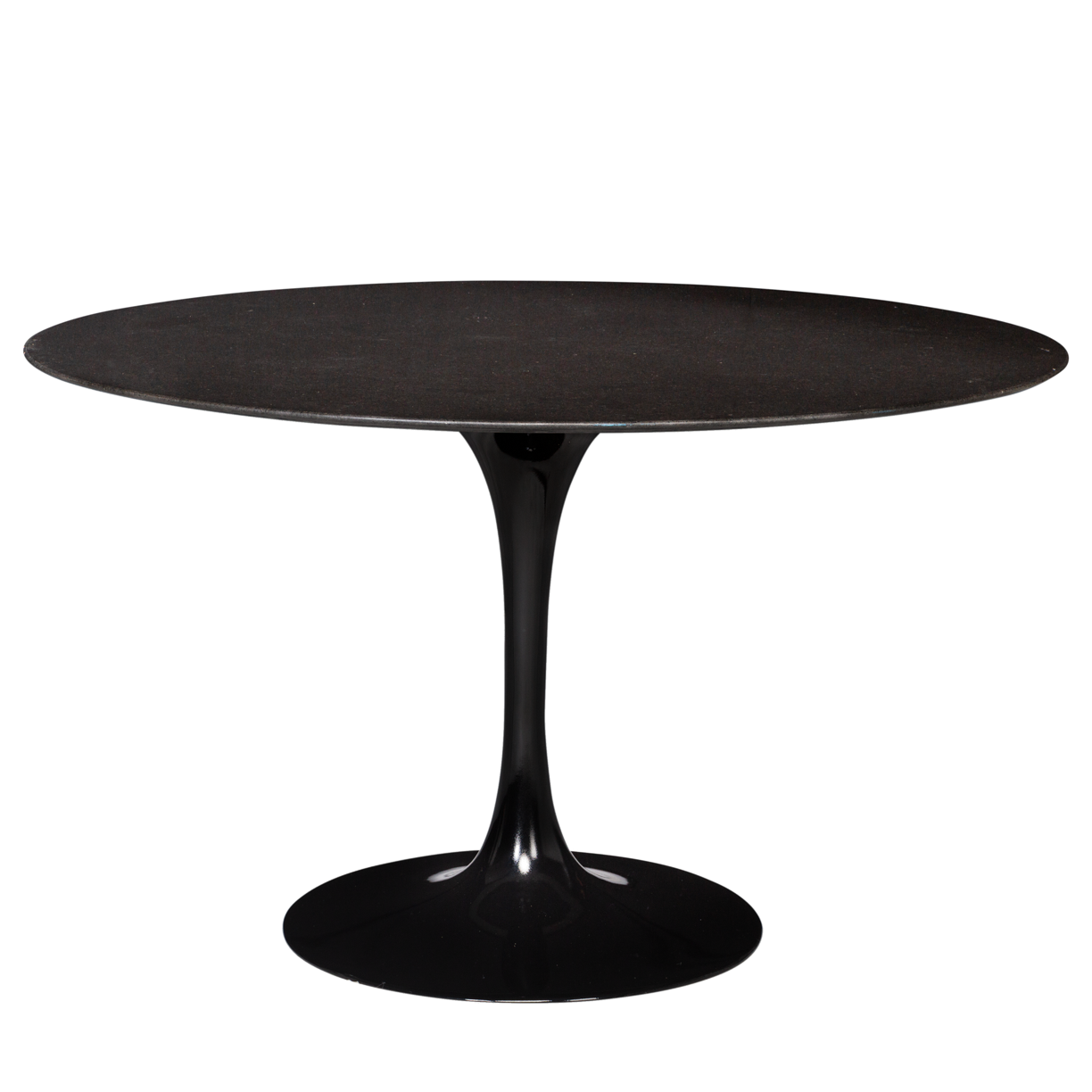 Mesa Saarinen Jantar Preta com Tampo Mármore Preto