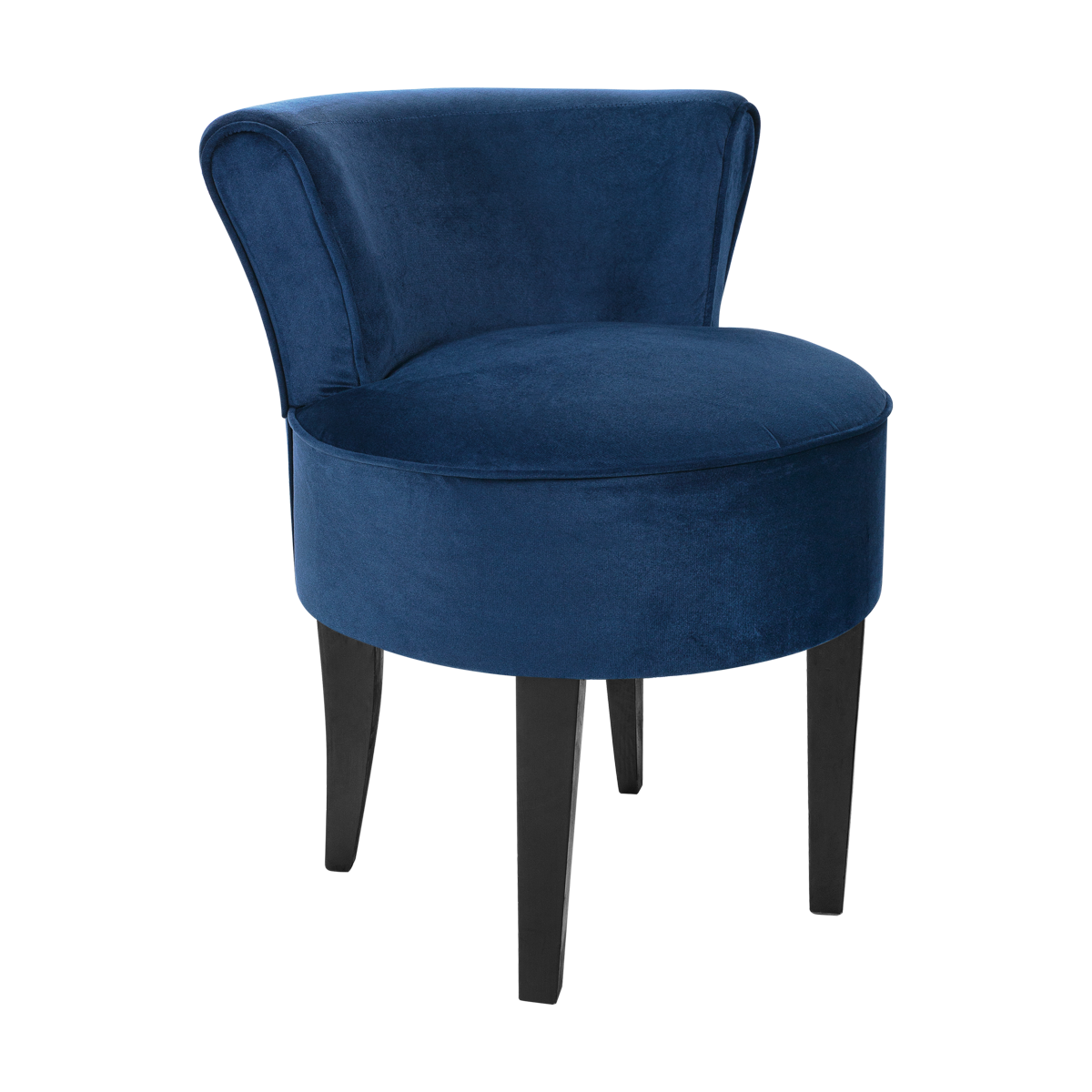 Poltrona Mignon Veludo Inca Azul Marinho