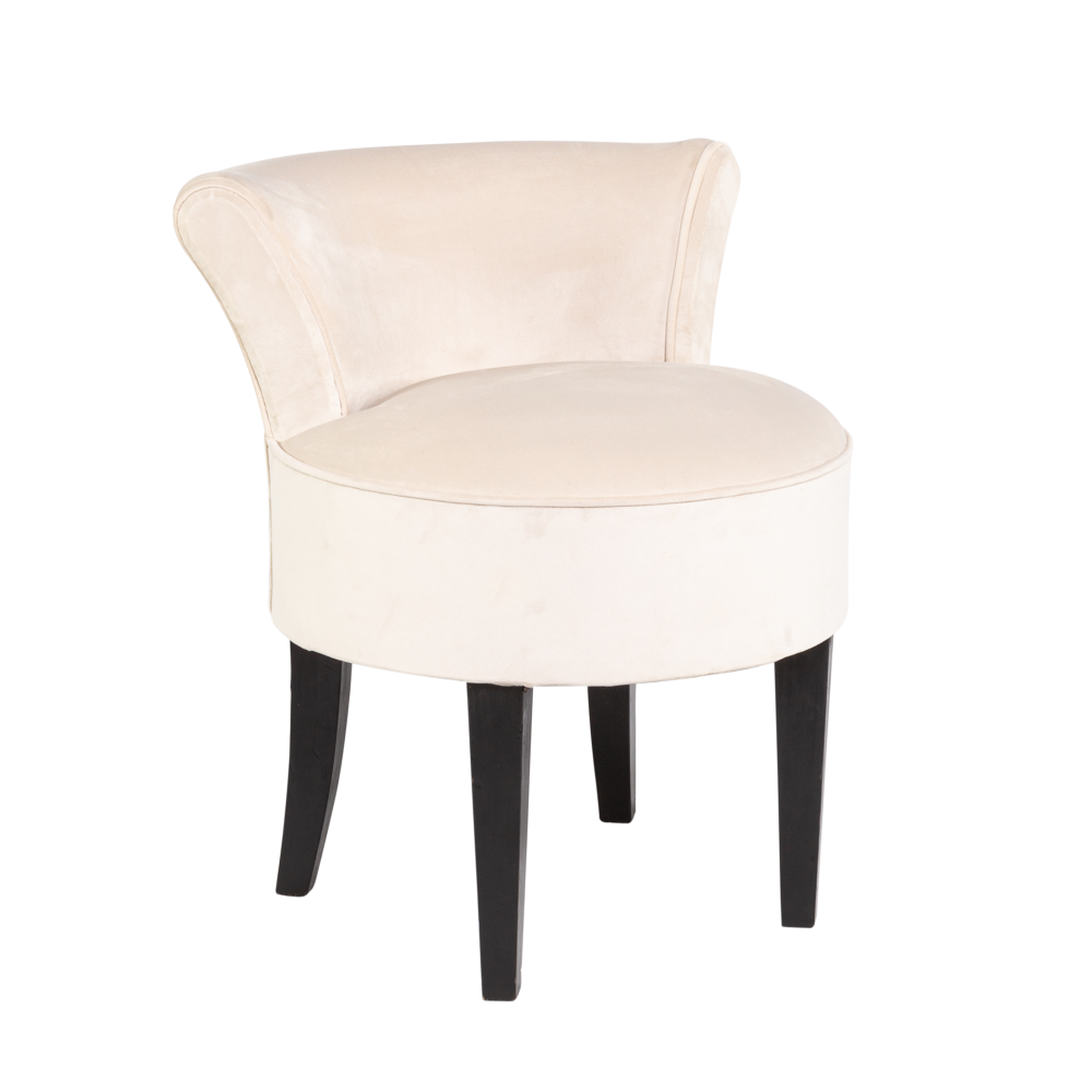 Poltrona Mignon Veludo Off White