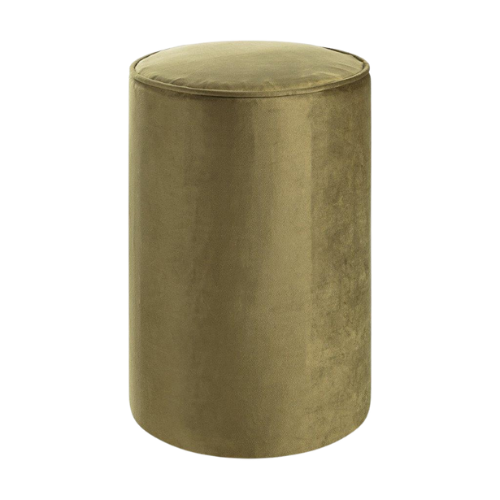 Pufe Tamborete Capa Veludo Maia Verde Pistache