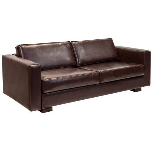 Sofá Eva Couro Marrom