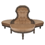 Sofá Duquesa Veludo Andorra Bege