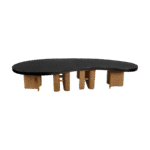 Tampo Orgânico Laca com Borda de 8cm e Base Amazônia