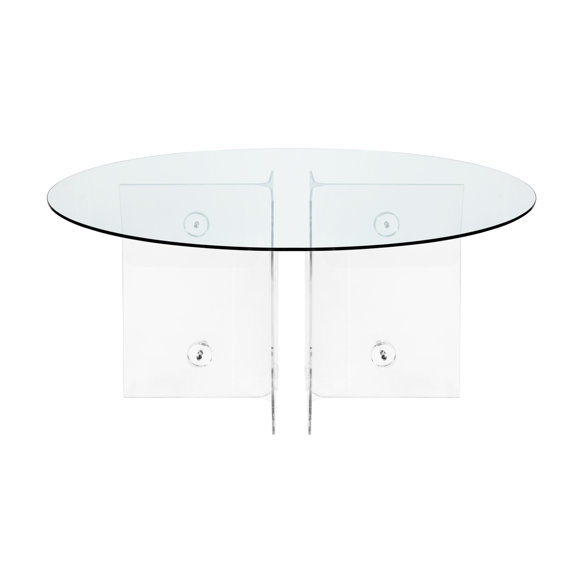 Tampo de Vidro Transparente com Base Acrílico Star