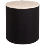 Mesa Cilíndrica para Revestir com Tampo Mármore Travertino Bege