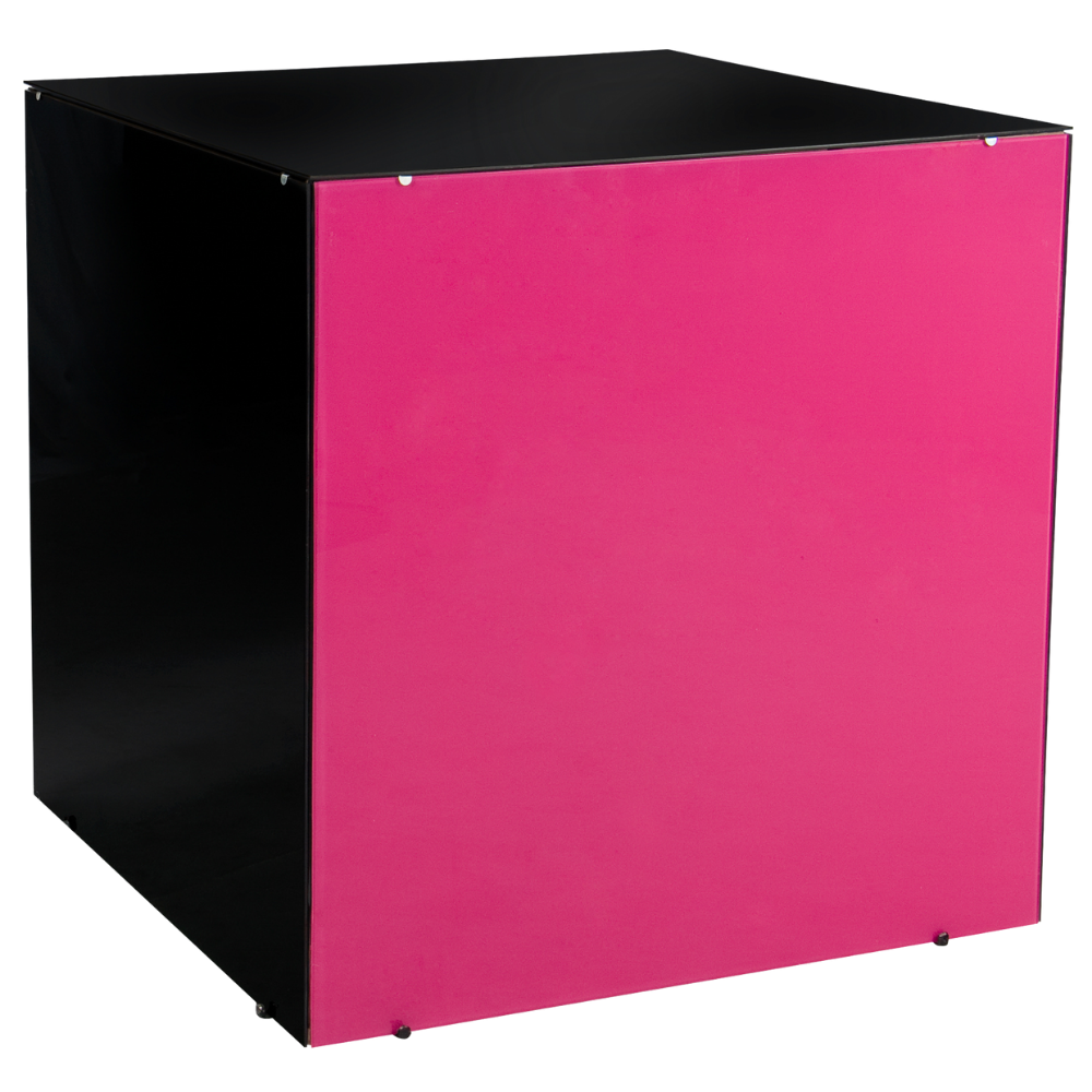 Aparador Cubo em Vidro Colorido