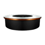 Balcão/Bar Meia Lua para Revestir com Tampo Espelho e Borda de 10cm em Madeira