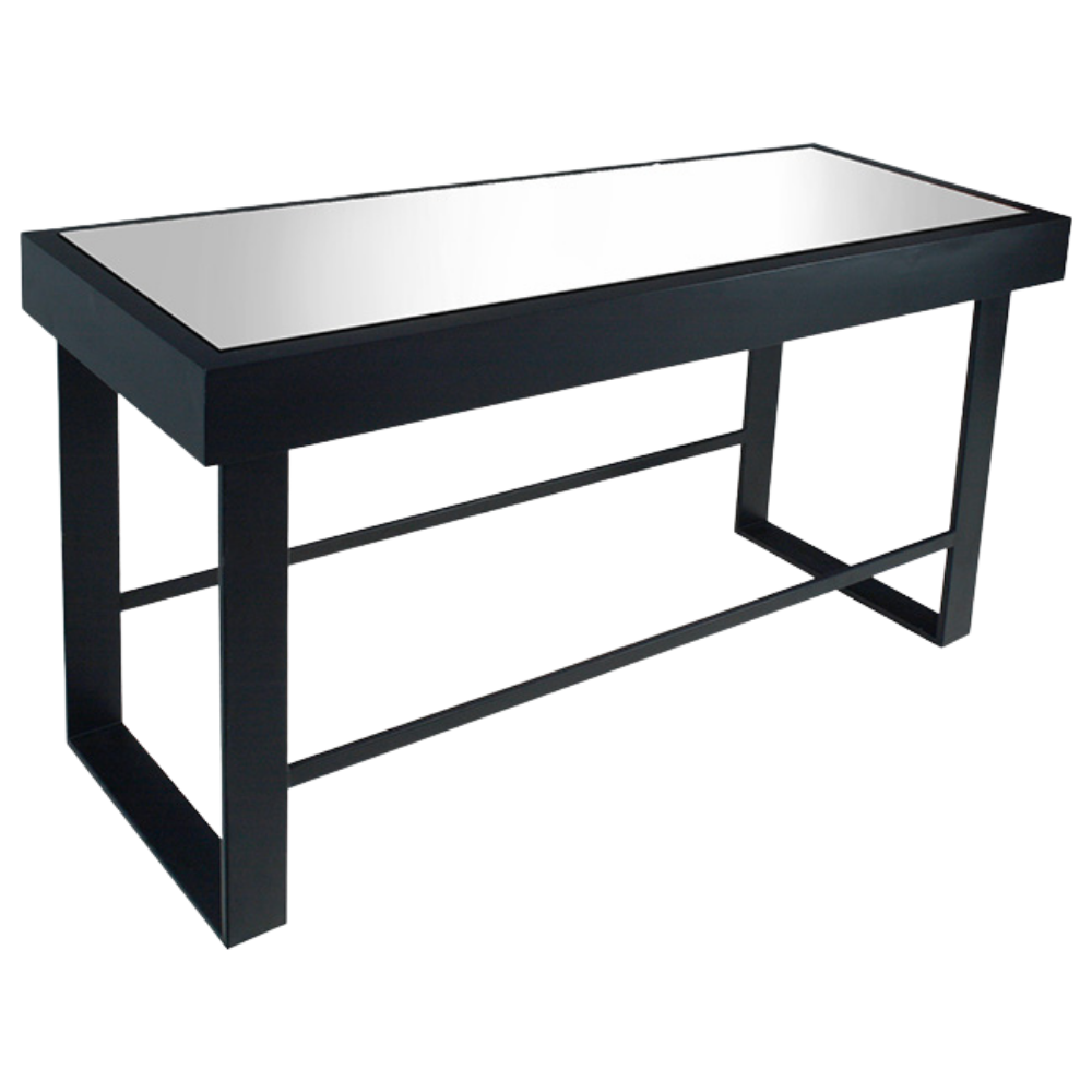 Mesa Balcão Alta em Laca com Tampo Espelho