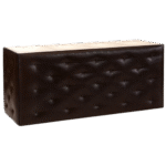 Balcão Butonê Couro Marrom com Tampo Acrílico