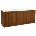 Balcão Madeira Ripada com Tampo Acrílico