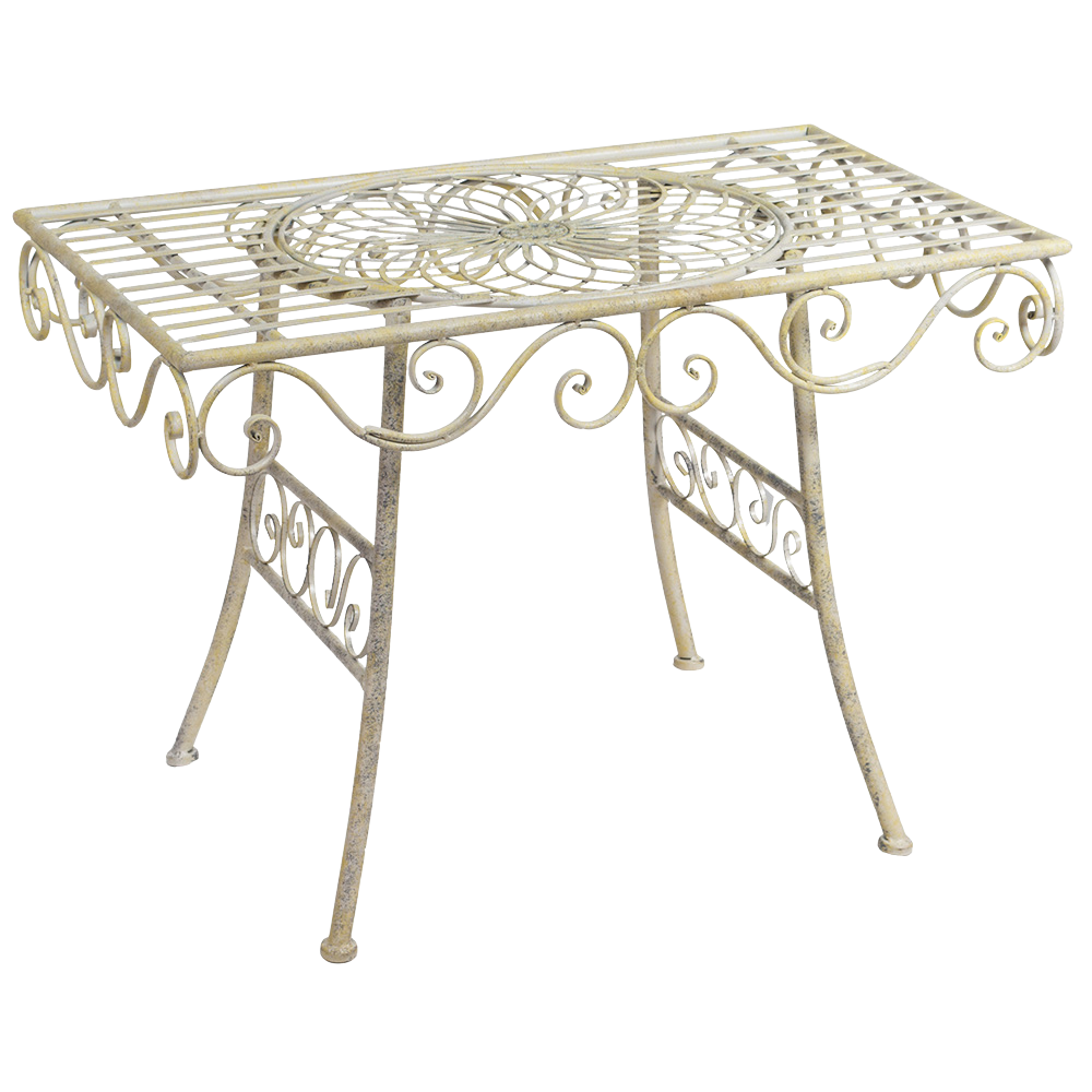 Mesa Jardin Des Tuileries Ferro Off White