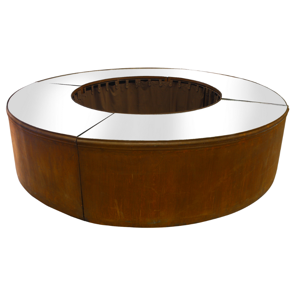 Balcão/Bar Ferro Envelhecido Redondo