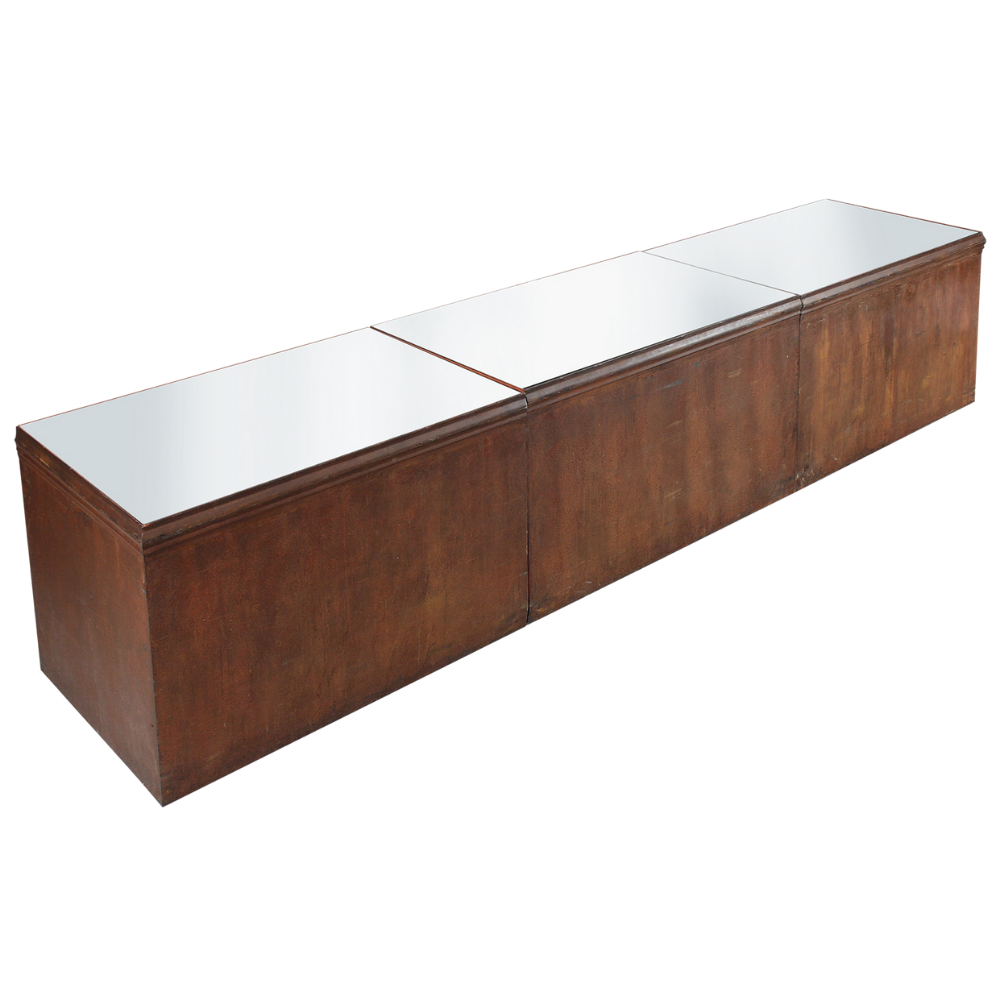 Balcão/Bar Ferro Envelhecido Retangular