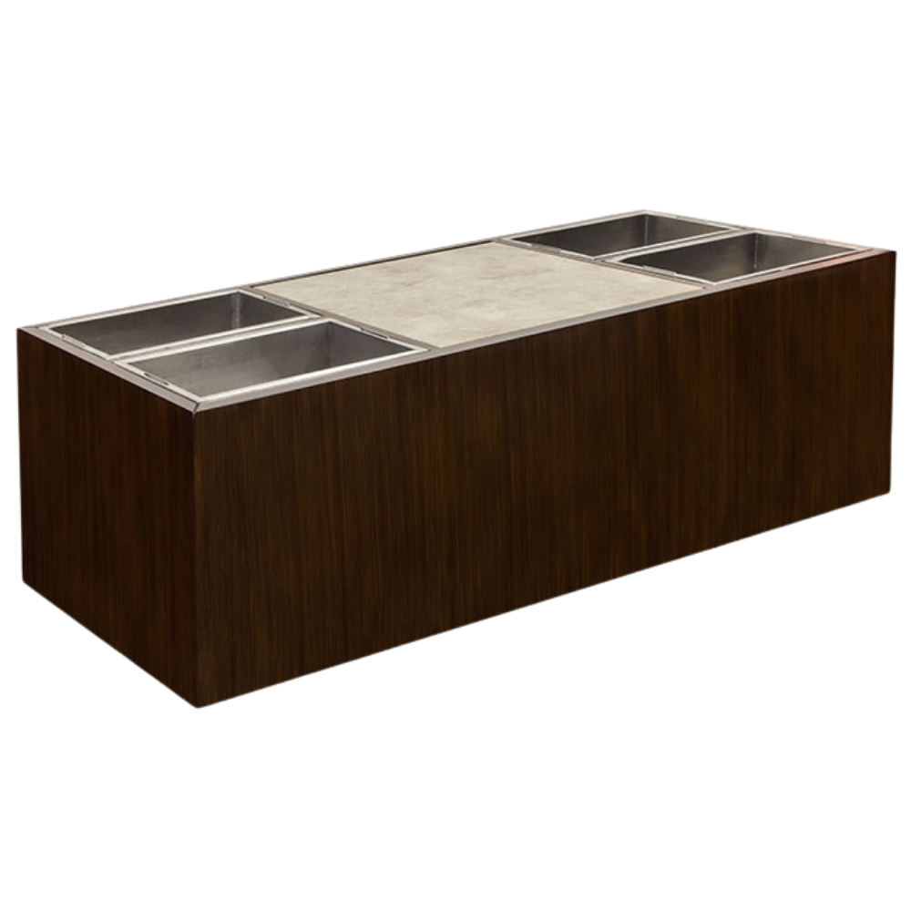 Ilha Gastronômica com Cuba Inox