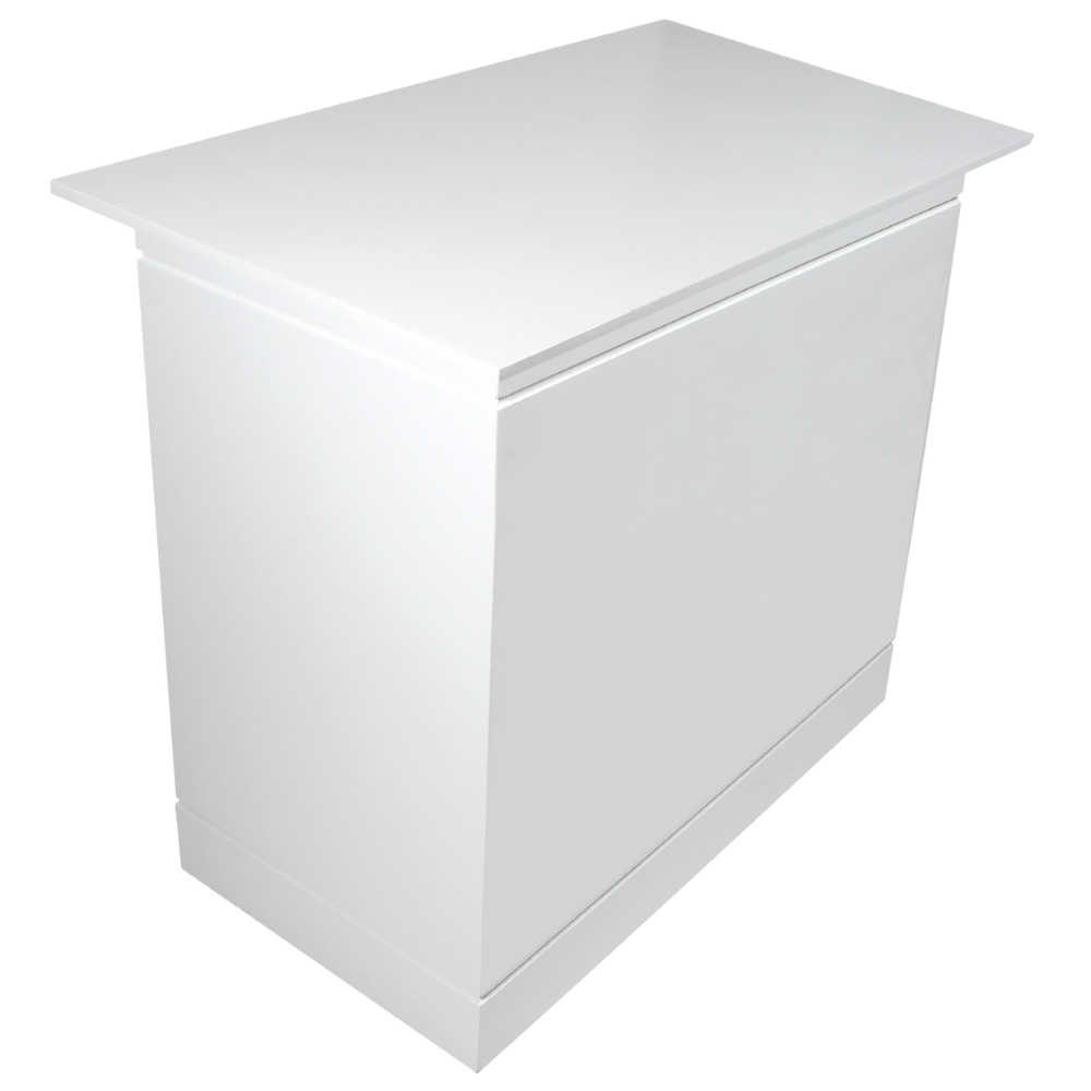 Carrinho Bebida Branco com Tampo Branco