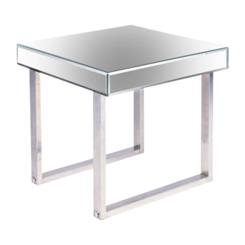 Mesa Espelho Cristal Lateral