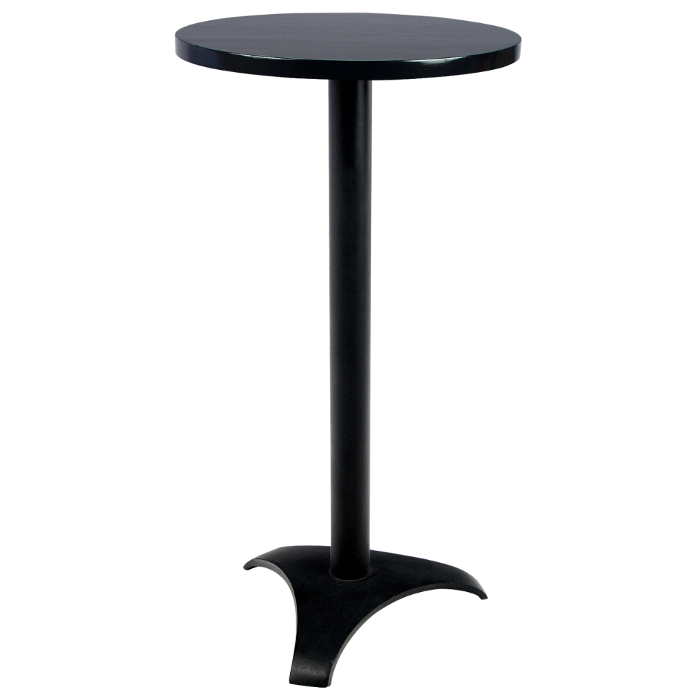 Bistrô Alto Base Preta com Tampo Laca