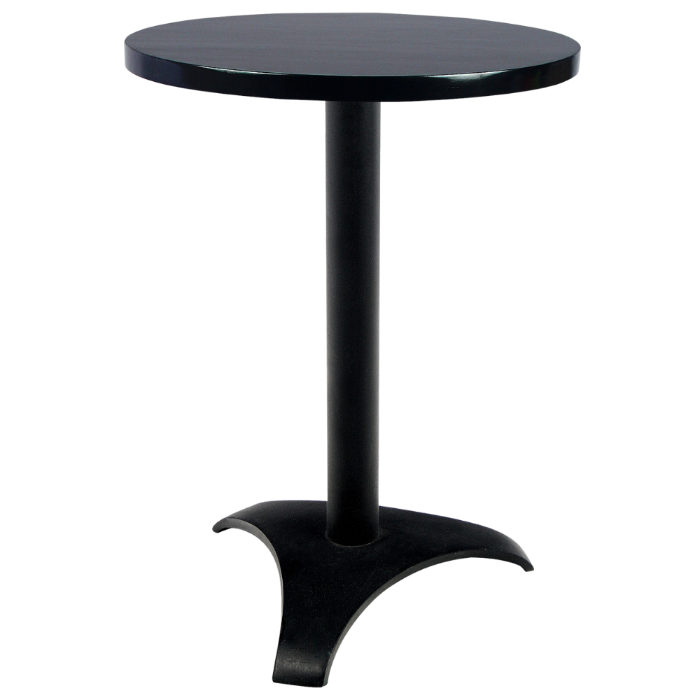 Bistrô Baixo Base Preta com Tampo Laca Preta