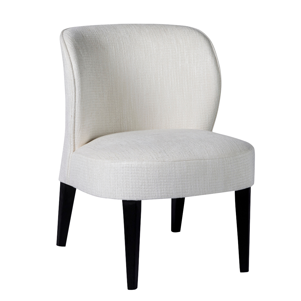 Poltrona Chanel Linho Rústico Off White