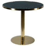 Bistrô Dubai Baixo Ouro com Tampo Mármore Preto