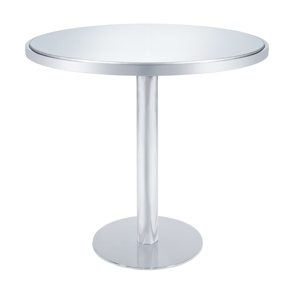 Bistrô Dubai Baixo Prata com Tampo Espelho