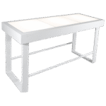 Mesa Balcão Mesa Balcão Alta em Laca com Tampo Acrílico