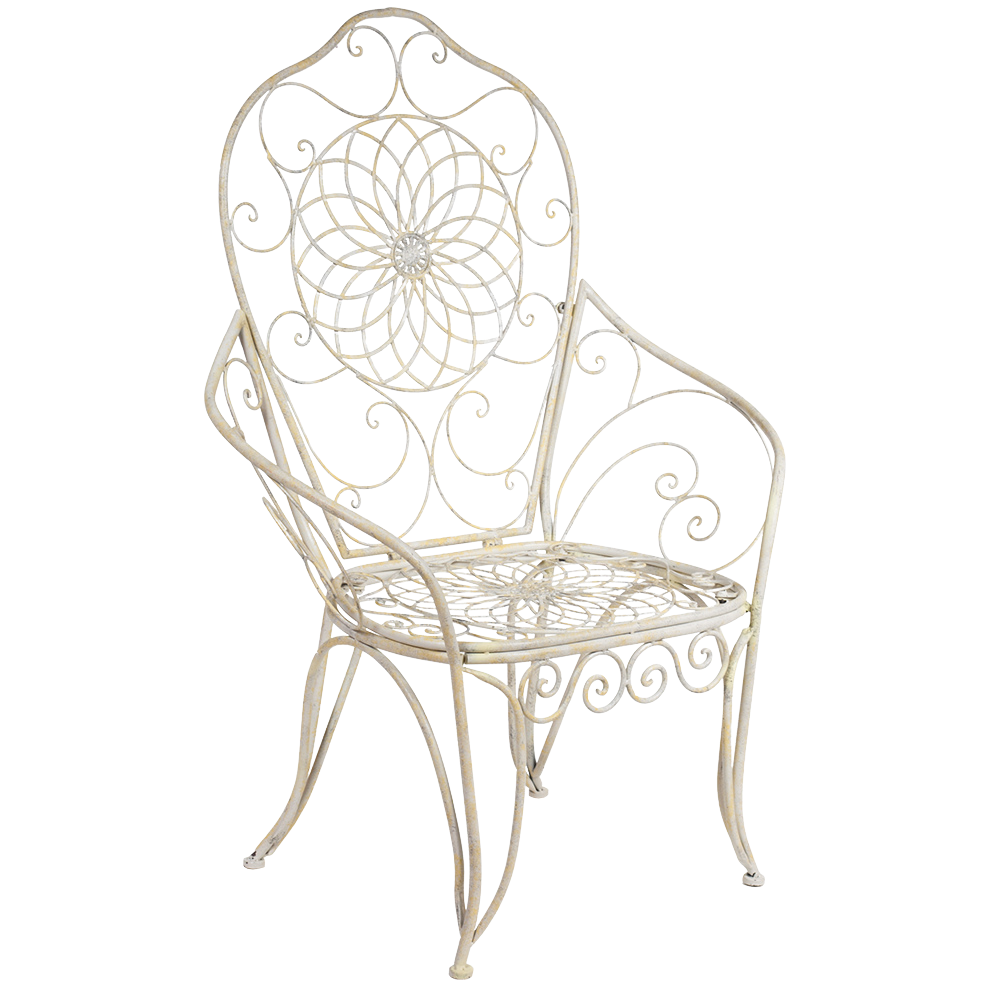 Poltrona Jardin Des Tuileries Ferro Off White