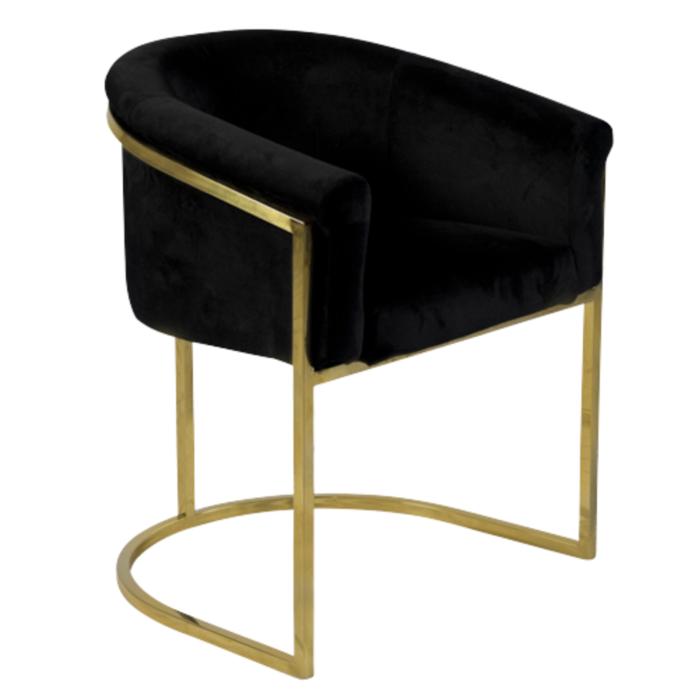 Poltrona Gucci com Capa Veludo Inca Preto