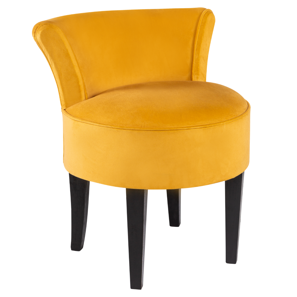 Poltrona Mignon Camurça Amarelo(a) Ceylon