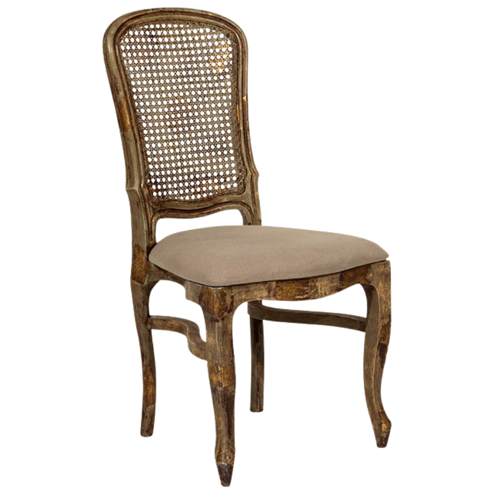 Cadeira Antonieta com Assento Linho Fendi