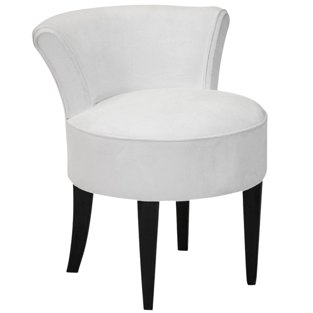 Poltrona Mignon Camurça Branco(a)