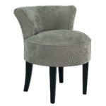 Poltrona Mignon Veludo Andorra Cinza