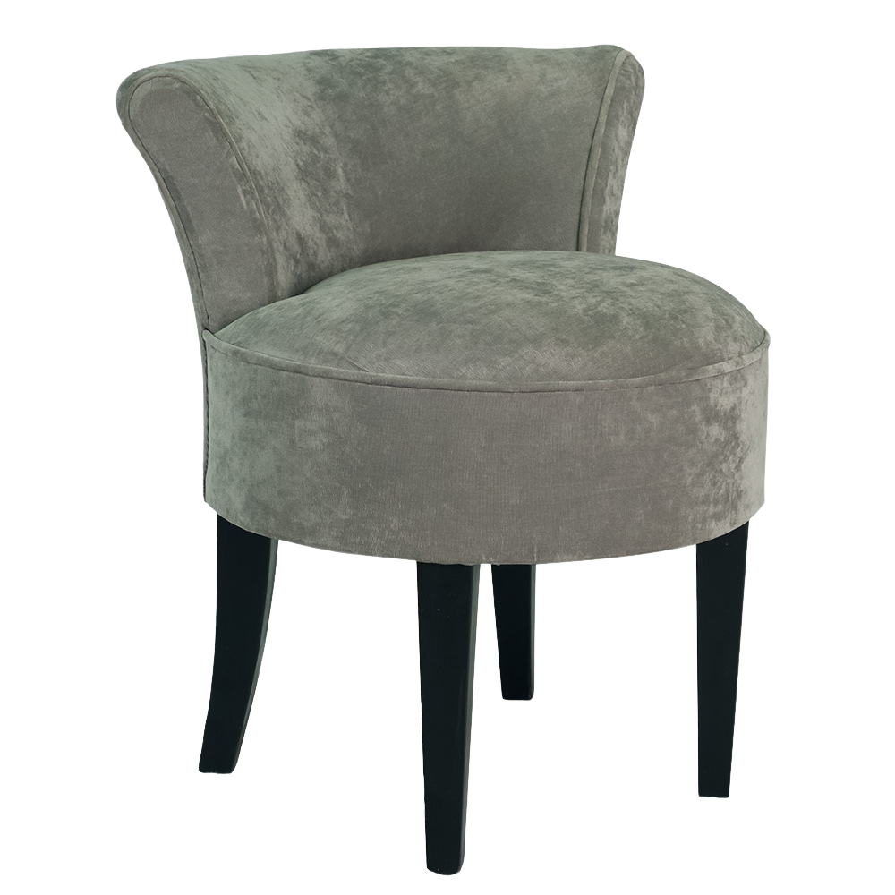 Poltrona Mignon Veludo Andorra Cinza