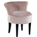 Poltrona Mignon Veludo Inca Rosê