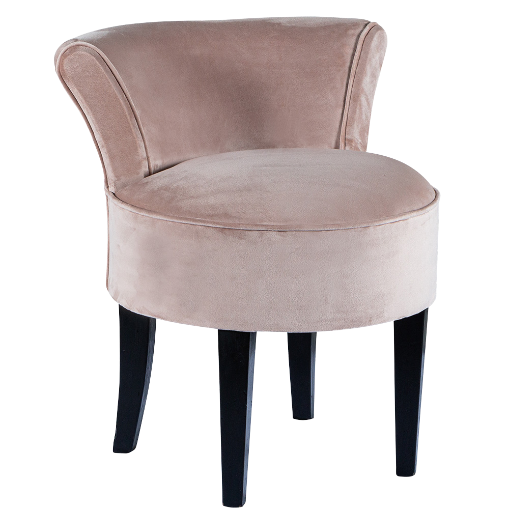 Poltrona Mignon Veludo Inca Rosê