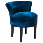 Poltrona Mignon Veludo Molhado Azul Itapuã