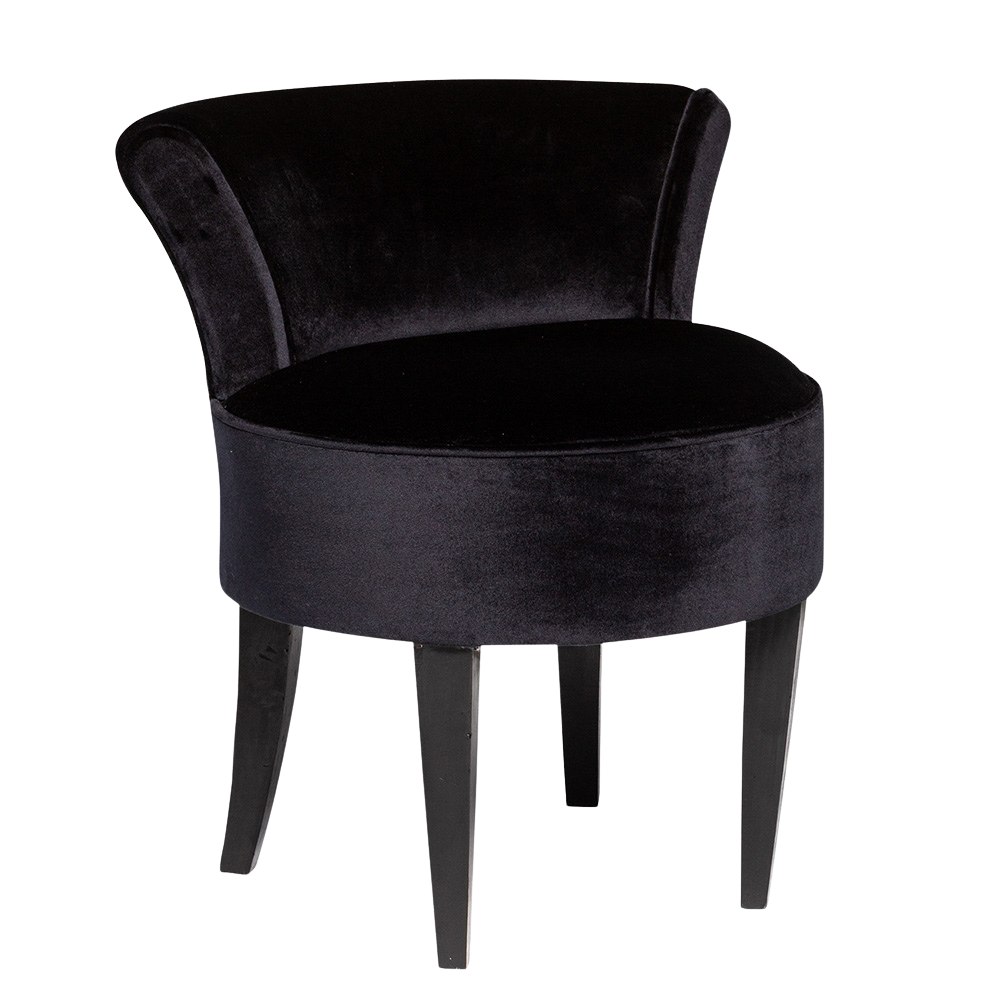 Poltrona Mignon Veludo Preto