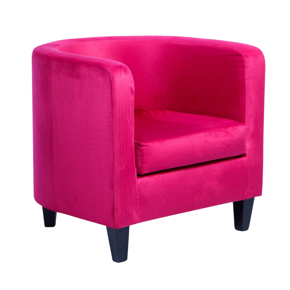 Poltrona PAT Capa Veludo Fucsia