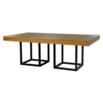 Tampo Bossa Espelho Bronze com Borda Mel e Base Aresta