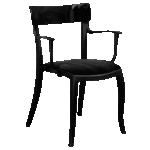 Cadeira Duomo Preto(a) com Braço